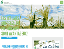 Tablet Screenshot of legumes-transformation.qc.ca